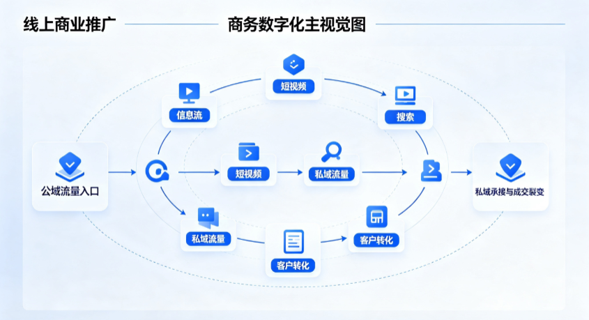 宁晋县线上商业推广怎么做？全域流量闭环搭建与低成本转化实战指南